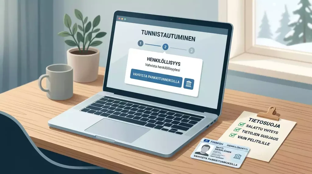 Henkilötietojen ja tunnistautumisen tarkistuslista digitaalisessa pelipalvelussa